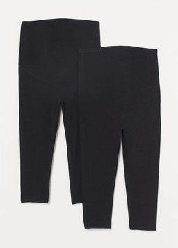 Легінси для вагітних H&M НМ 5490 XS чорний 45535 фото