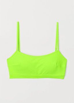Купальний ліф H&M НМ 5705 EUR 34 зелений неон 45817 фото