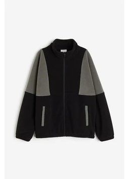 Куртка H&M флісова 134 чорний_сірий НМ 8423 rzid_49322 фото