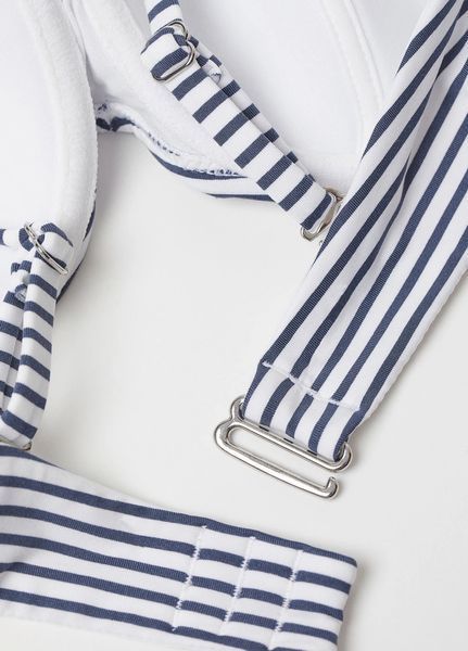 Купальний ліф H&M балконет НМ 6914 EUR 65B чорний/білий 47298 фото