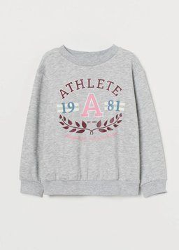 Світшот H&M НМ 6587 98/104 світло-сірий меланж 46947 фото
