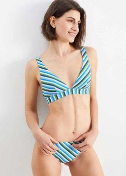 Купальні трусики C&A бікіні EUR 40 білий/блакитний/синій/зелений А 29540 29619 фото