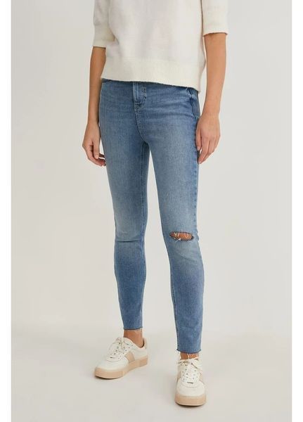 Джинси жіночі C&A SKINNY EUR 40 темно-блакитний А 35215 37032 фото