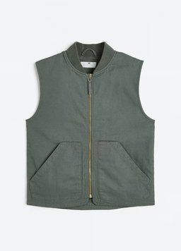 Жилет-бомбер H&M НМ 7309 134-140 хакі 47738 фото