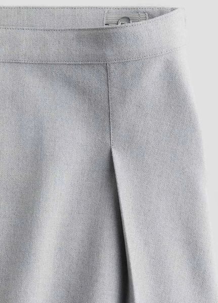 Спідниця плісована H&M НМ 7926 128 світло-сірий 48697 фото