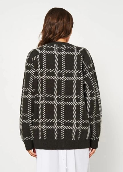 Кофта H&M НМ 6057 M хаки/білий 46276 фото