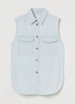 Жилет джинсовий H&M НМ 8657 M світло-блакитний 49621 фото