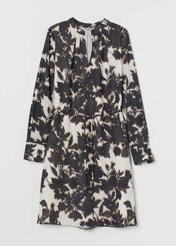 Сукня H&M прямого крою S чорний/бежевий/молочний НМ 5983 46150 фото