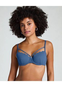 Купальний ліф Hunkemoller 80B сіро-блакитний Q 2479 25435 фото