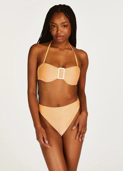 Купальний ліф Hunkemoller Q 2001 M жовтий/білий 24792 фото