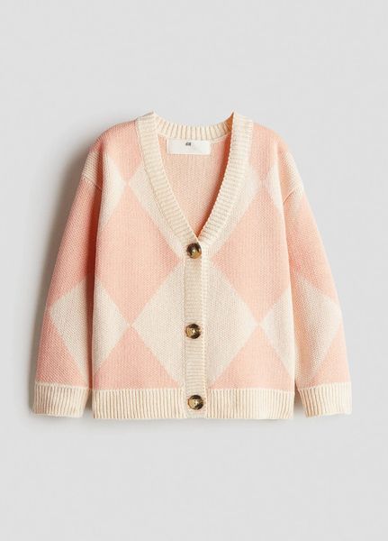 Кардиган H&M НМ 7444 110-116 персиковий 47964 фото