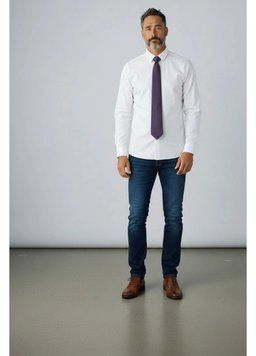 Краватка H&M класична ONE SIZE бордовий НМ 8706 49672 фото