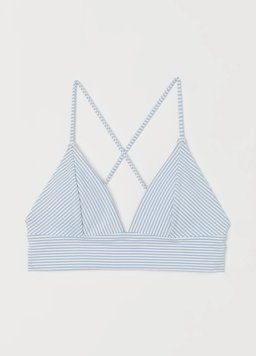 Купальний ліф H&M НМ 6905 EUR 42 білий/блакитний 47287 фото
