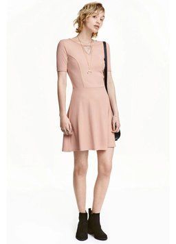 Сукня H&M НМ 6853 EUR 38 пудрова 47225 фото