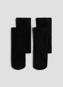 Колготки H&M 2 шт. 110-116 чорні Н 11420 43356 фото
