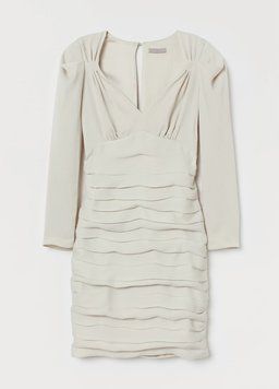 Сукня H&M НМ 6025 EUR 36 бежевий 46221 фото