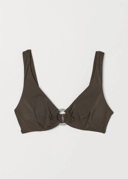 Купальний ліф H&M м&rsquo;яка чашка EUR 34 темно-коричневий НМ 5708 45822 фото