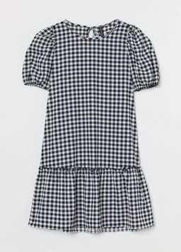 Сукня H&M НМ 5575 XS білий/чорний/клітинка 45662 фото