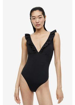 Купальник суцільний H&M НМ 7279 EUR 32 чорний 47688 фото
